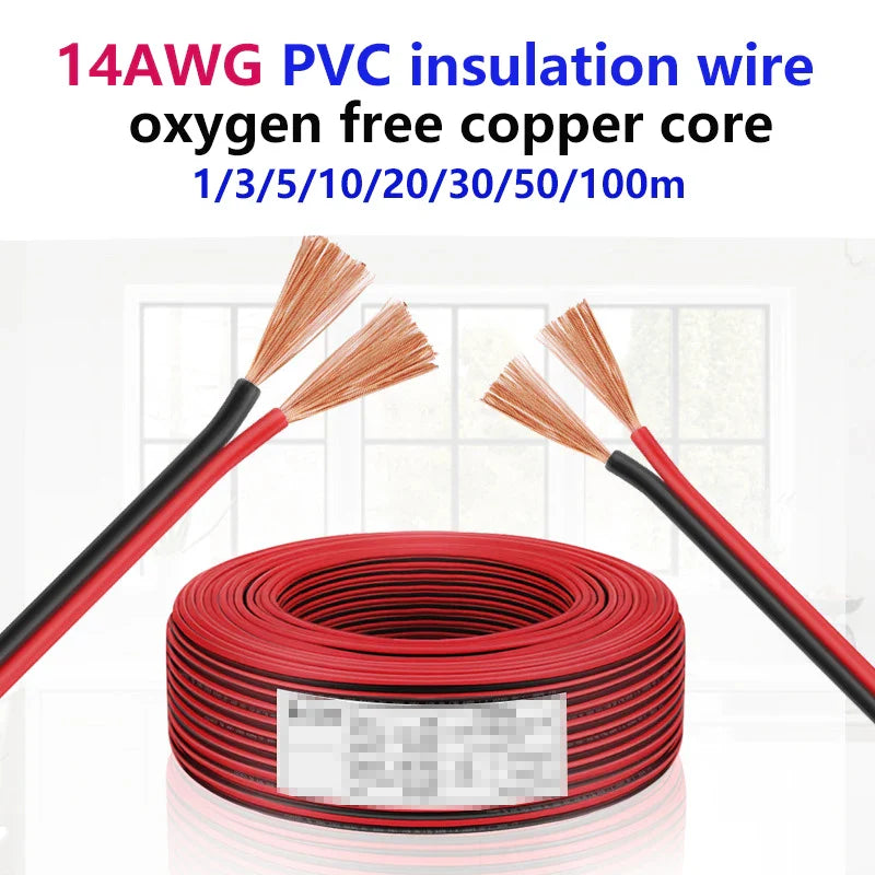 14 AWG Gauge Copper Cables 2Core PVC Insulated Wires by 54Grid - Renewable Energy Store