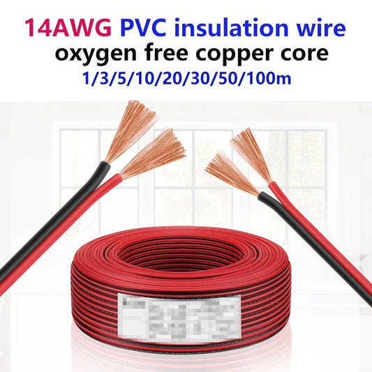 14 AWG Gauge Copper Cables 2Core PVC Insulated Wires by 54Grid - Renewable Energy Store