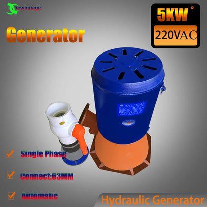 Horizontal Wind Power Generator 3kW / 5kW / 10kW Single Phase AC 220–240V CE Certified