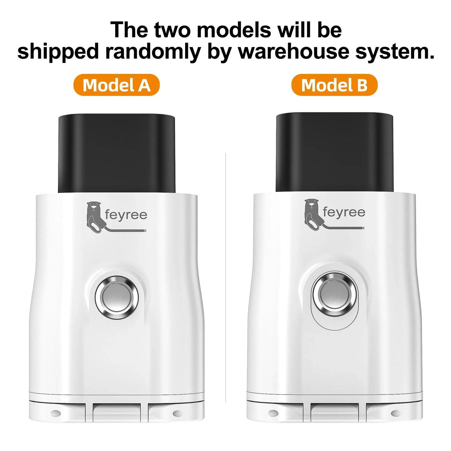 feyree GB/T EV Discharge Adapter with Temp Protection & Power Light - Adjustable Switch for Chinese EV Cars V2L for Camping Use