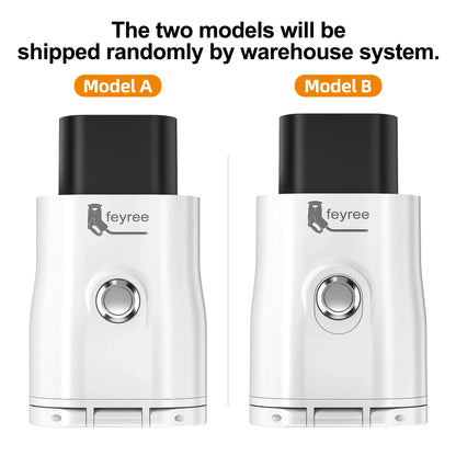 feyree GB/T EV Discharge Adapter with Temp Protection & Power Light - Adjustable Switch for Chinese EV Cars V2L for Camping Use