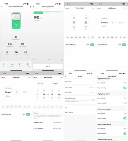Tuya ZigBee WiFi Smart Circuit Breaker 1P+N 63A MCB Timer Relay Switch Energy Meter kWh Voltage Current Protector Remote Control