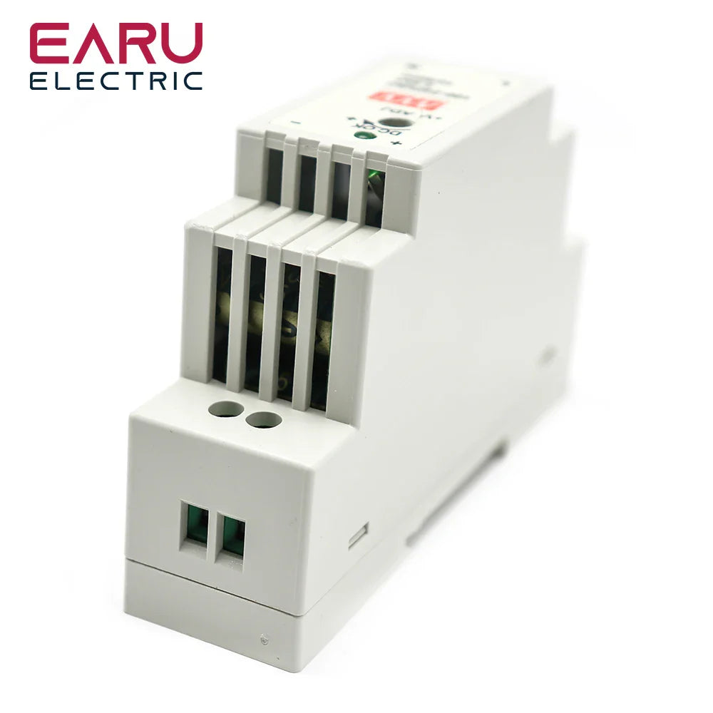 DR-15 15W Input 100-240V AC Output DC 12V 24V 1.25A 0.63A Industrial DIN Rail Switching Power Supply DC power supply 15WDR/MDR by 54Grid - Renewable Energy Store