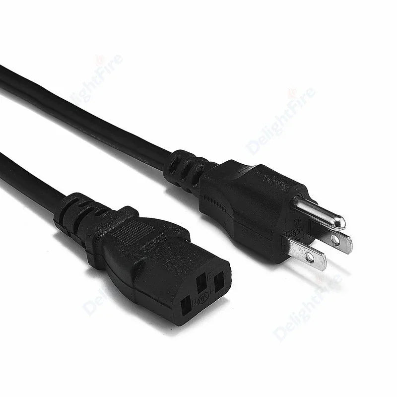 3 Prong US Plug Power Cable 1.2m 1.5m C13 C5 Cloverleaf Cord by 54Grid - Renewable Energy Store