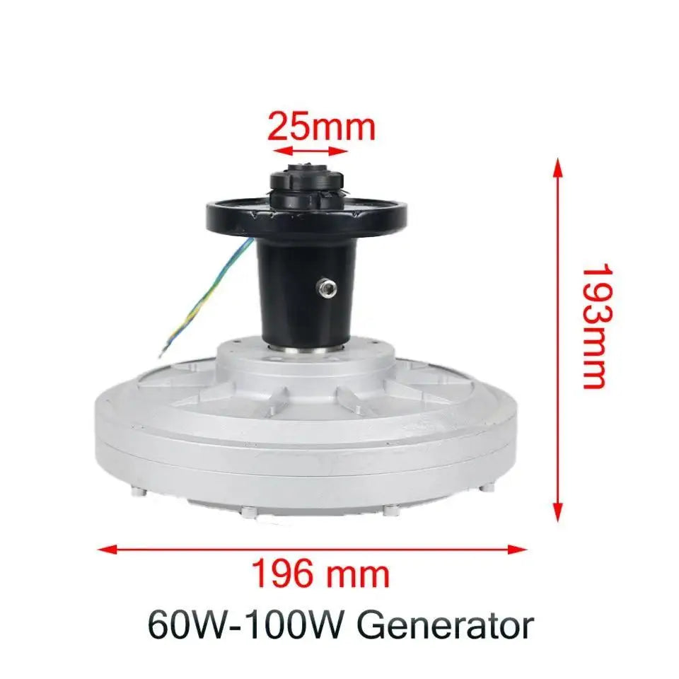 300W-1000W 200 250 300Rpm 12V 24V 48V 220V DC Generator Permanent Magnet Alternator Coreless Maglev For Solar Panel Wind Turbine by 54Grid - Renewable Energy Store