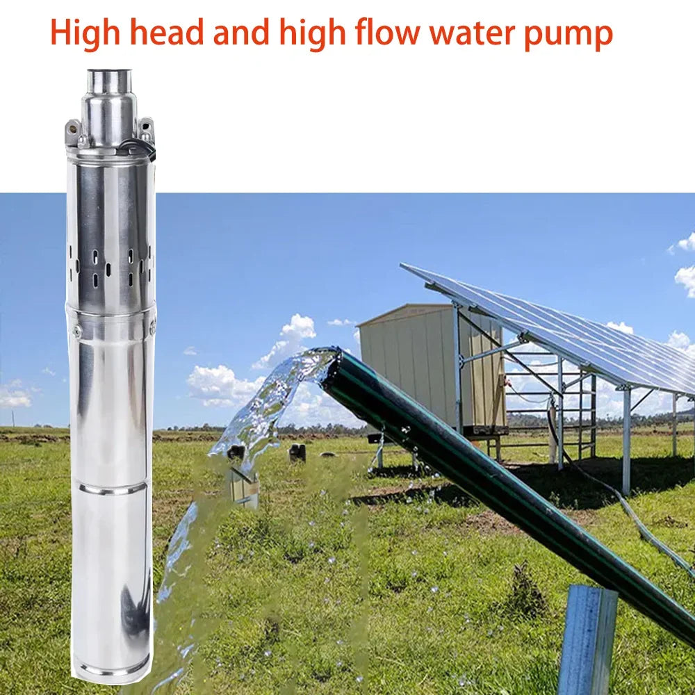 750W Solar Deep Well Pump 100M Max Head With Controller by 54Grid - Renewable Energy Store
