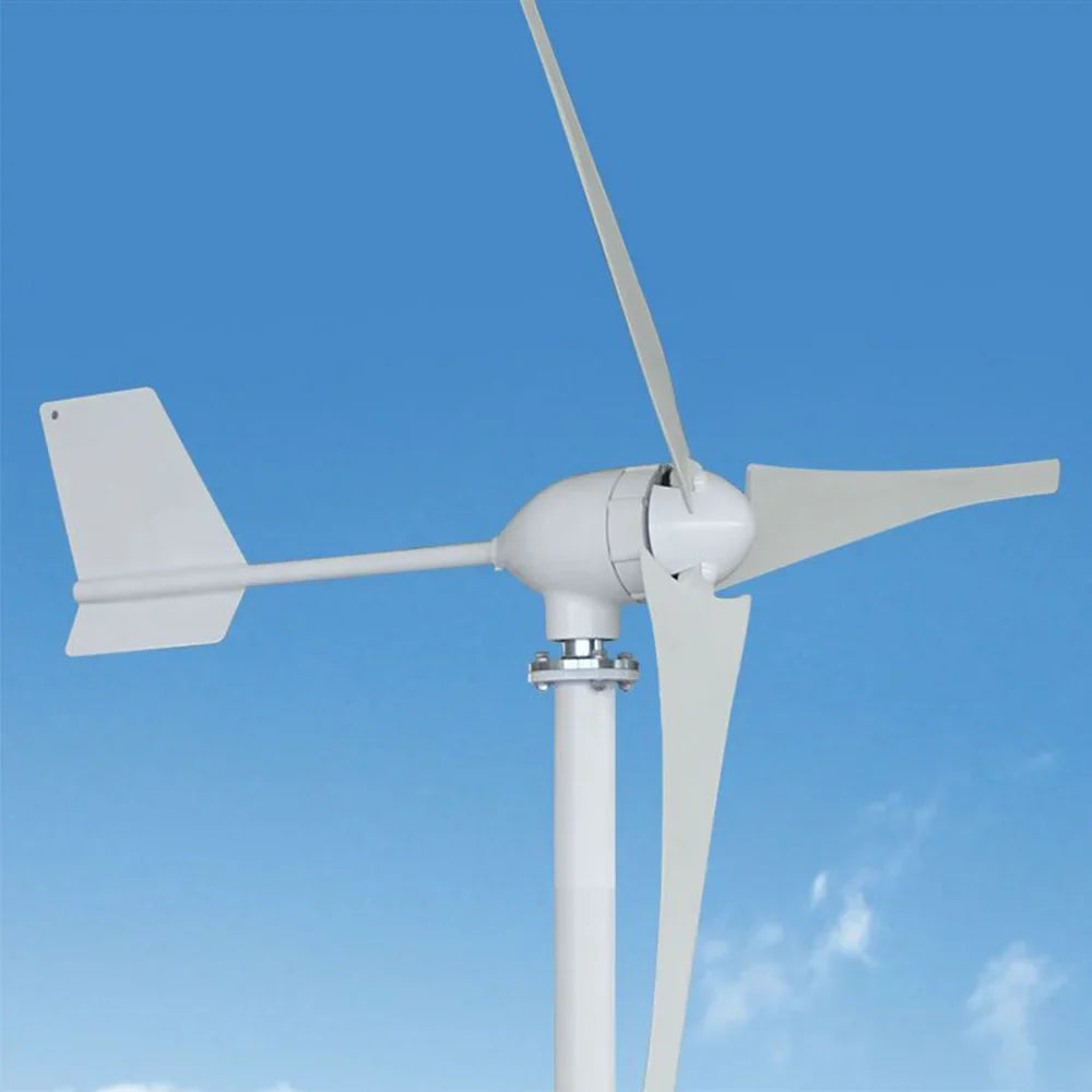 1500W 12V/24V/48V 3 Nylon Fiber Blade Wind Turbines Generator Horizontal Power Windmill Energy Turbines Charge Fit for Home by 54Grid - Renewable Energy Store