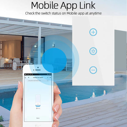 EU US WiFi Smart Glass Panel Wall Touch Switch Dimmer Switch by Smart Life Tuya APP Remote Control for Amazon Alexa Google Home by 54Grid - Renewable Energy Store