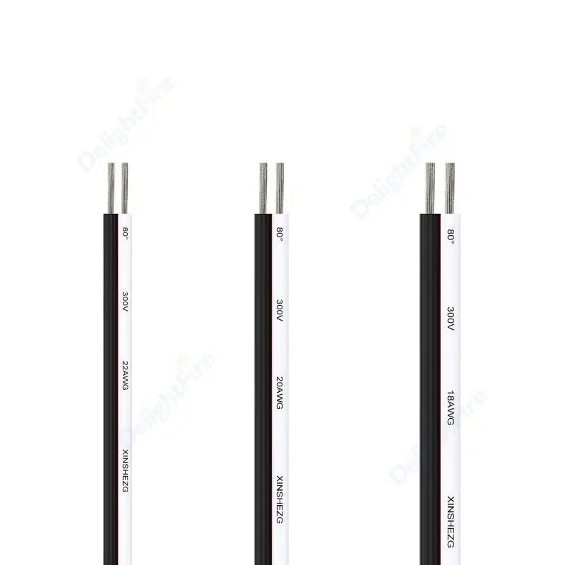 2Pin Flexible Tinned Stranded Cable 2Core LED Strip Wire 12V Extension Cord by 54Grid - Renewable Energy Store