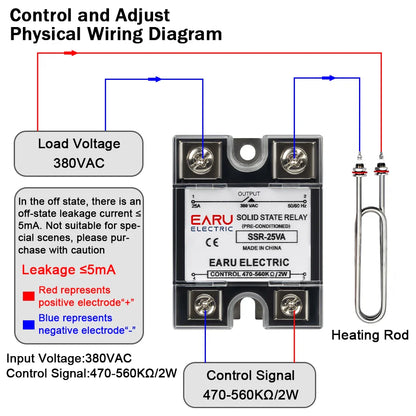 SSR-10VA 25VA 40VA Solid State Relay Voltage Regulator SSR 10-150A  AC 380V Output Potentiometer for PID Temperature Controller