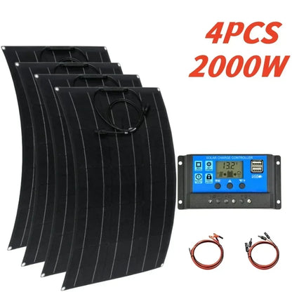 Solar Panel 500W 1000W 1500W 2000W Super Power Kit For RV Boat Car by 54Grid - Renewable Energy Store