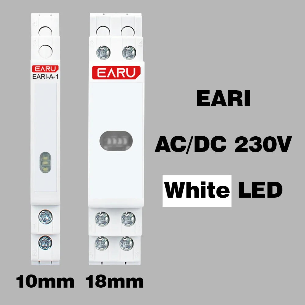 10/18mm Rail Indicator Light AC DC 220V 230V LED Dual Color