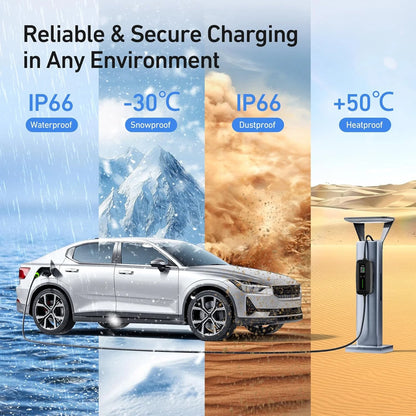 AFYEEV 16A Portable Type2 IEC62196-2 EV Charger 3600W Type1 SAE J1772 Electric Car Charger GB/T EVSE Charging Cable Wallbox