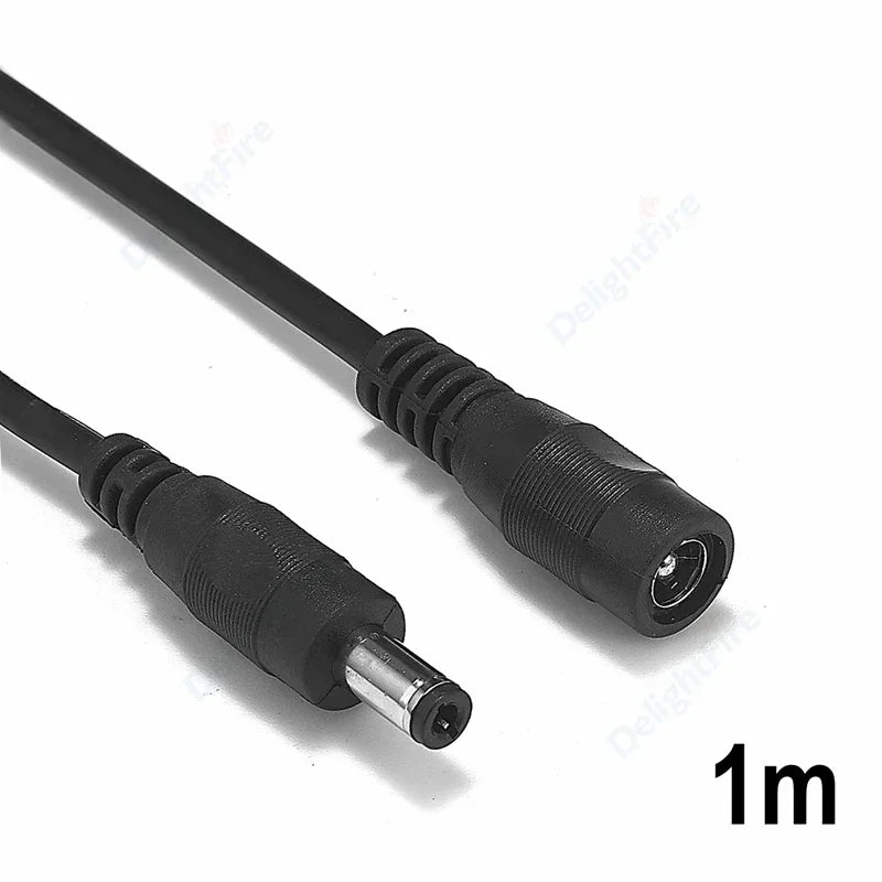 5.5mm 2.1mm DC Extension Cord 22AWG 3A for CCTV LED Lights by 54Grid - Renewable Energy Store