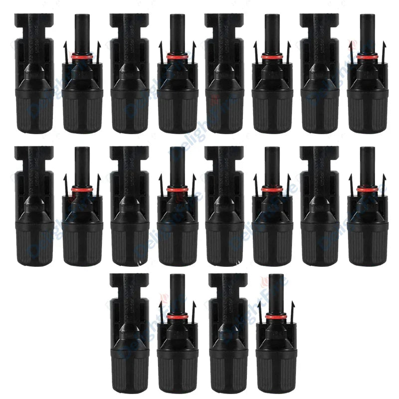 Solar Connectors 30A 1000V Male Female Plug IP67 Waterproof Terminal by 54Grid - Renewable Energy Store