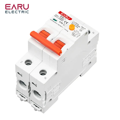 2P 30mA Type AC A B RCBO RCCB MCB Electronic Residual Current Circuit Breaker Over Short Current Leakage Protection EV Charger