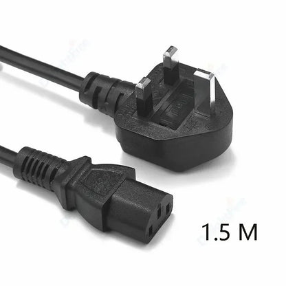US UK CH Plug Power Extend Cable IEC C13 Lead Cord 1.2m 1.5m 1.8m 5ft for PC Monitor LCD TV 3D Printer by 54Grid - Renewable Energy Store