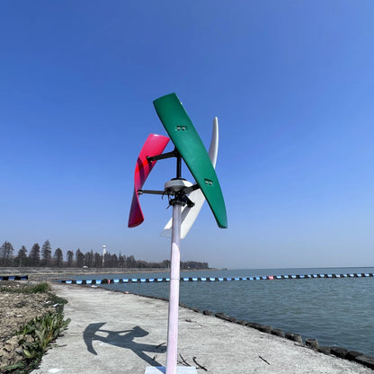 New Arrival Facotry 400W 500W 600W 12V/24V/48V Vertical Axis Wind Turbine Generator MPPT Controller Free Energy For Home Use by 54Grid - Renewable Energy Store