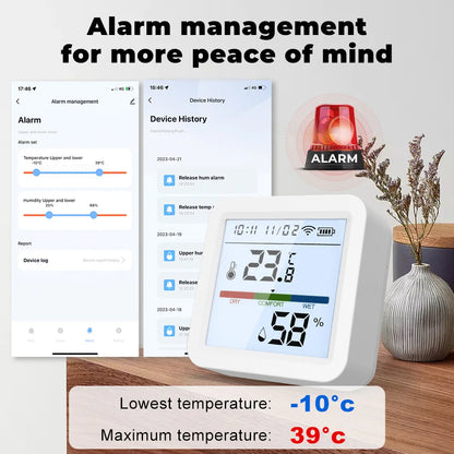 Tuya New WiFi Temperature Humidity Sensor Smart Life Backlight Hygrometer Thermometer Sensor Support Alexa Google Home Assistant by 54Grid - Renewable Energy Store