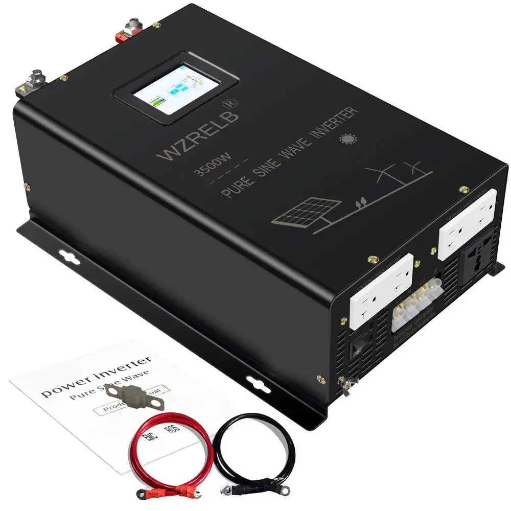3500W Split phase Pure Sine Wave Inverter Battery 24V/36V/48V/72V/96V DC to 110/220V,120/240V AC Converter Solar Power Generator - 54Grid - Renewable Energy Store