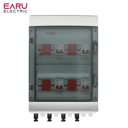 500V 4 Input 4 Output Solar photovoltaic PV Combiner Box With Lightning Protection DC Fuse MCB SPD Waterproof Box IP65 by 54Grid - Renewable Energy Store