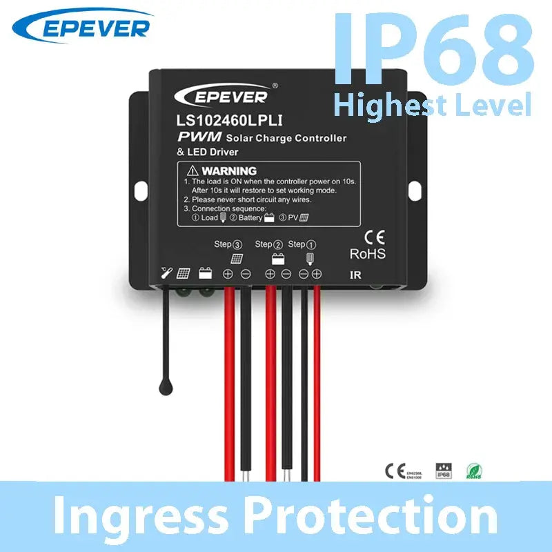 EPEVER PWM Solar Charge Controller Built In LED Constant Current Driver Multiple Load Control Modes For LED Lighting 10A 20A - 54Grid - Renewable Energy Store
