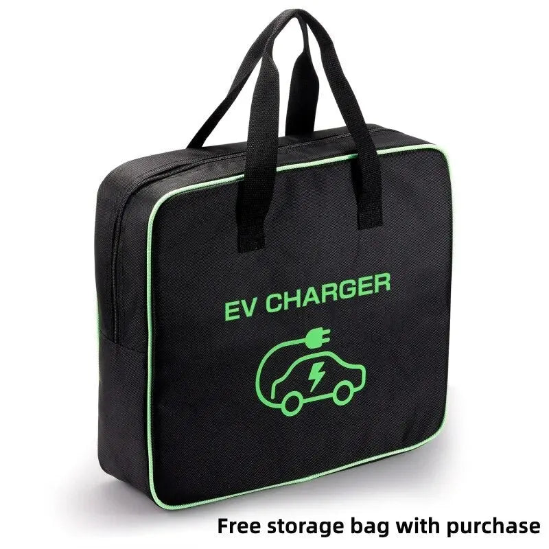 Type1 EV Portable Charger with LCD 3.5KW / 7KW / 9.6KW 16A / 32A / 40A for Electric Car EVSE Charging Cable 5M NEMA Plug - 54Grid - Renewable Energy Store