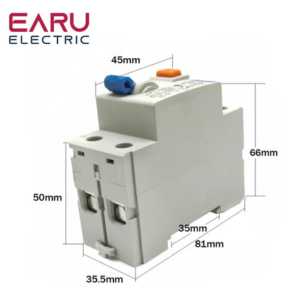 2P 4P 10/30/100/300mA Type AC RCCB RCD ELCB Electromagnetic Residual Current Circuit Breaker Differential Breaker Safety Switch by 54Grid - Renewable Energy Store