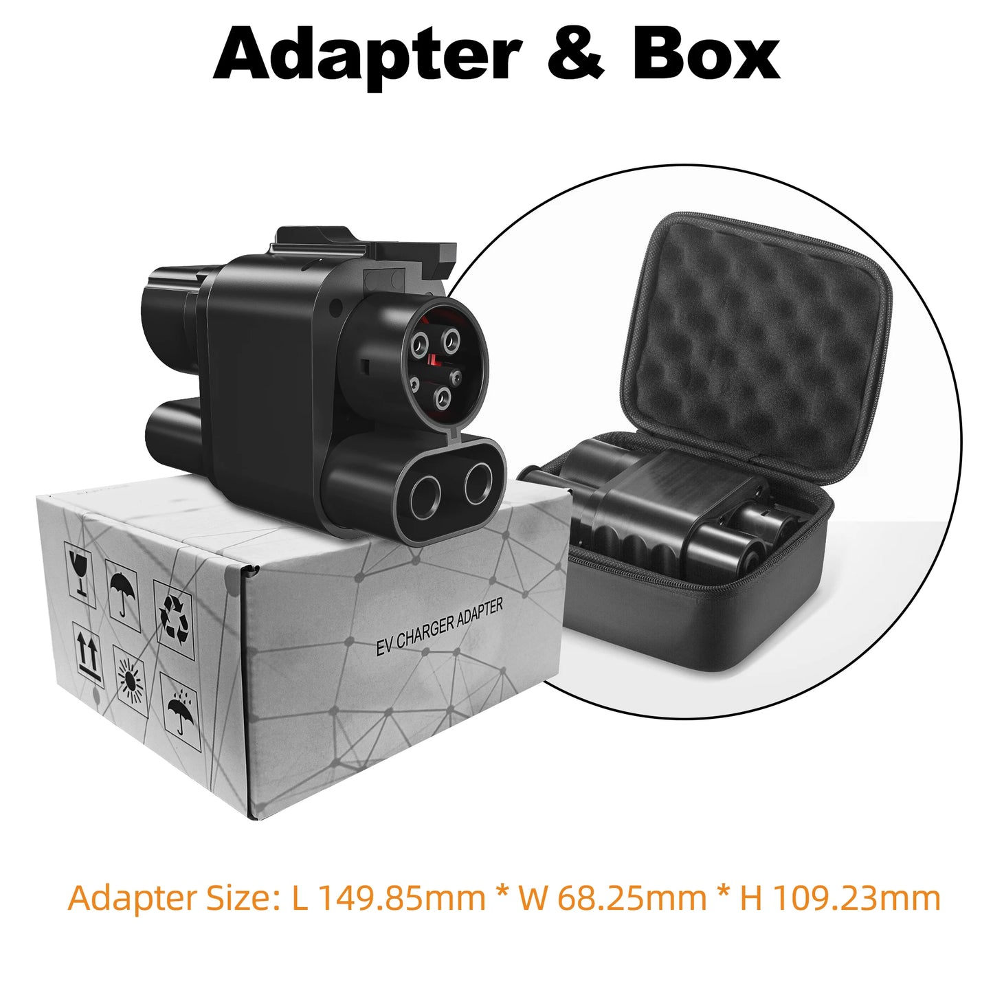 feyree CCS2 to CCS1 Adapter DC Fast EV Charging Adapter From CCS2 to CCS1 EV Charger CCS2 to CCS1 for Electric Vehicle Charger