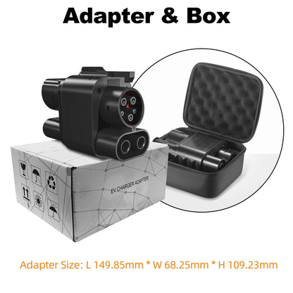 feyree CCS2 to CCS1 Adapter DC Fast EV Charging Adapter From CCS2 to CCS1 EV Charger CCS2 to CCS1 for Electric Vehicle Charger