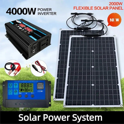 2000W Solar Energy System with 4000W Inverter and Controller by 54Grid - Renewable Energy Store