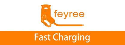feyree Type2 Portable EV Charger 5m Cable with WIFI APP Control 16A 3.5KW Set Charging&DelayTime for EV Cars,Plug customizable