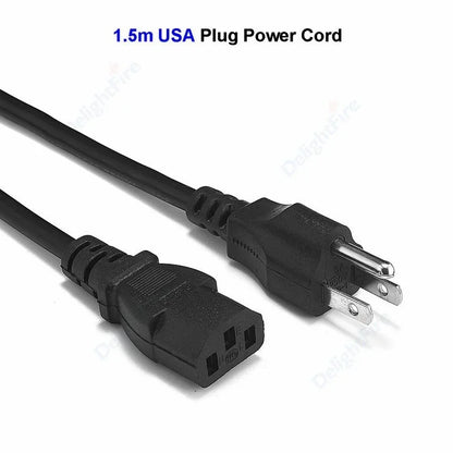 3 Prong US Plug Power Cable 1.2m 1.5m C13 C5 Cloverleaf Cord by 54Grid - Renewable Energy Store
