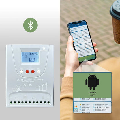2000W 12V 24V 48V MPPT Hybrid Solar Controller With WIFI LCD Display by 54Grid - Renewable Energy Store