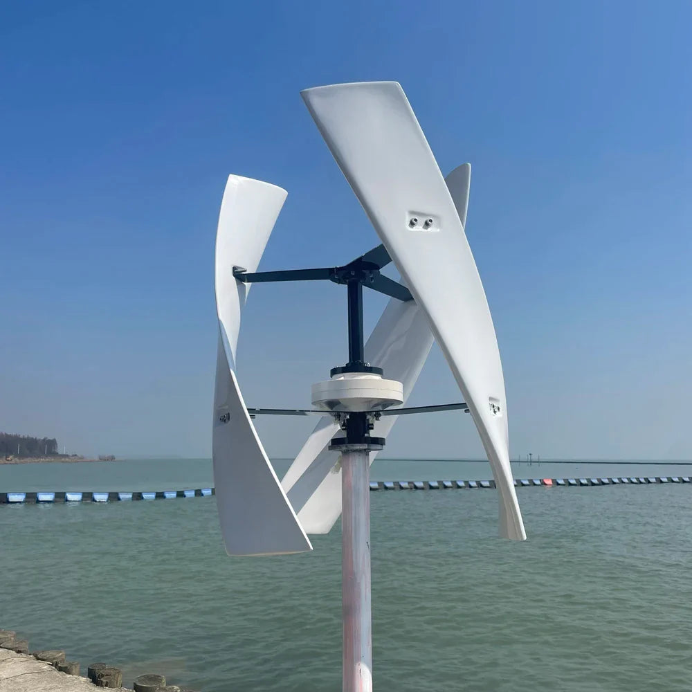 Home Vertical Axis Wind Turbine Generator 800W 1000W 1500W 12V 24V 48V with MPPT Controller 1KW 2KW 96V Upright Windmill - 54Grid - Renewable Energy Store
