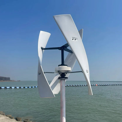 Home Vertical Axis Wind Turbine Generator 800W 1000W 1500W 12V 24V 48V with MPPT Controller 1KW 2KW 96V Upright Windmill - 54Grid - Renewable Energy Store