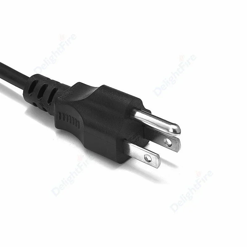 3 Prong US Plug Power Cable 1.2m 1.5m C13 C5 Cloverleaf Cord by 54Grid - Renewable Energy Store