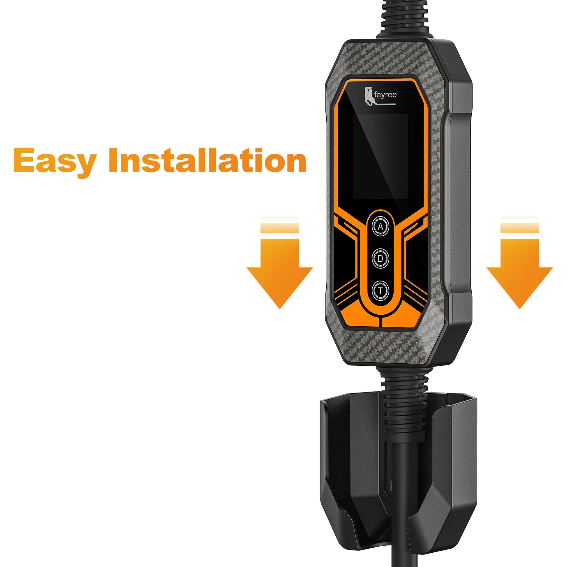feyree EV Charger Holder High Strength Hook Easy Install Fixed Wall Mount for Portable EV Charger 7KW 11KW EVSE by 54Grid - Renewable Energy Store