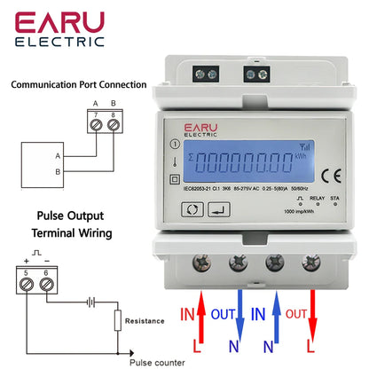 Tuya Wifi Zigbee 110V 220V 80A Smart Single Phase Two-way Bidirectional Energy Meter Timer Power Consumption Monitor KWh Meter by 54Grid - Renewable Energy Store