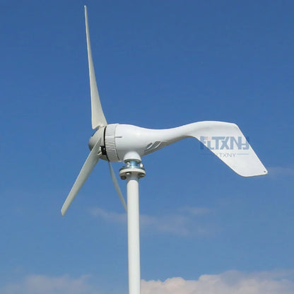 New Micro wind turbine generator 400w 12v 24v horizontal low noise with high efficient 3 blades or 5 blades by 54Grid - Renewable Energy Store