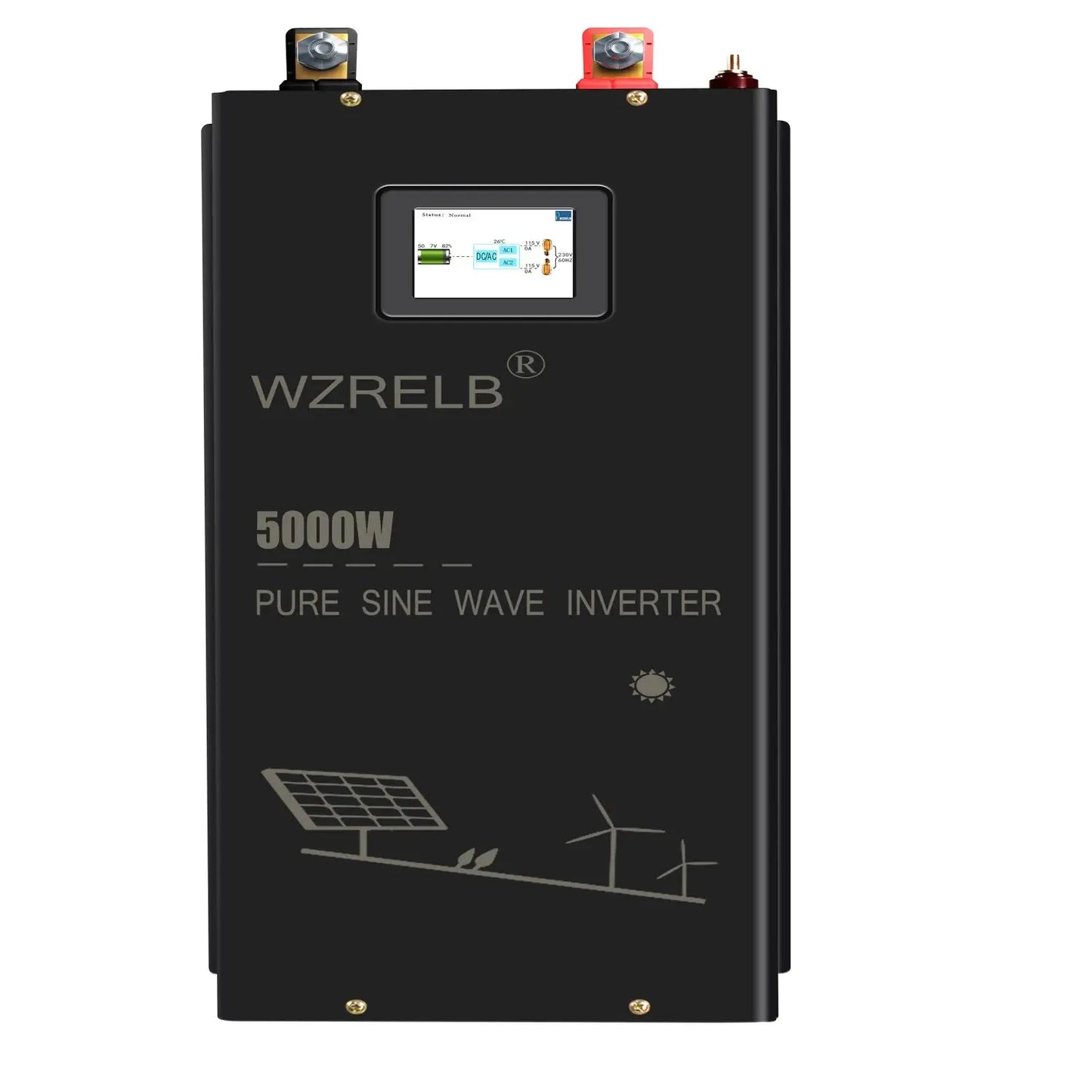 5000W Split phase Pure Sine Wave Inverter 24V/36V/48V/72V/96V DC to 110/220V,120/240V AC Converter Solar Power Battery Generator - 54Grid - Renewable Energy Store