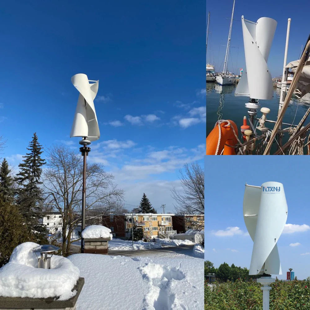 1000W 2000W 3000W Vertical Wind Turbine Generator 3 Phase 12V 24V 48V 96V Upright Coreless Wind Turbine Generator for Home - 54Grid - Renewable Energy Store