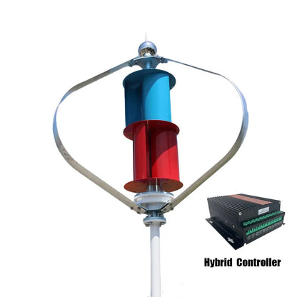 Vertical Wind Turbine Generator 800W 1000W With MPPT Charge Controller Windmill RV Yacht Farm Small Wind Generator Home Use - 54Grid - Renewable Energy Store