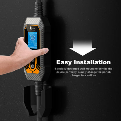 feyree EV Charger TS-NACS Socket 32A 7KW APP Control EVSE Portable Charger Box Holder Adapter Gift for Tesla Car Models 3/Y/S/X