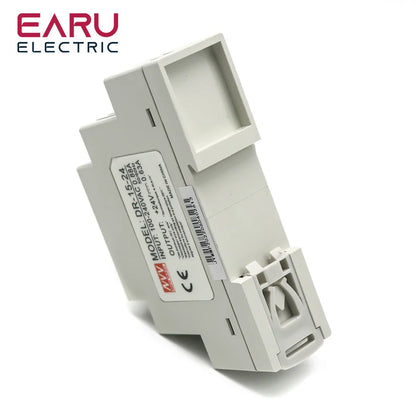 DR-15 15W Input 100-240V AC Output DC 12V 24V 1.25A 0.63A Industrial DIN Rail Switching Power Supply DC power supply 15WDR/MDR by 54Grid - Renewable Energy Store