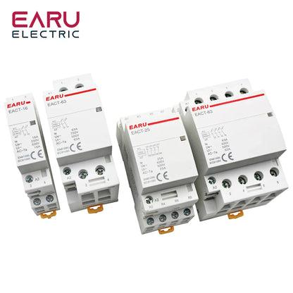 2P 4P 16A 20A 25A 32A 50A 40A 63A AC 220V 50 60Hz Din Rail Household Modular AC Contactor Switch Controller DIY Smart Home Hotel by 54Grid - Renewable Energy Store