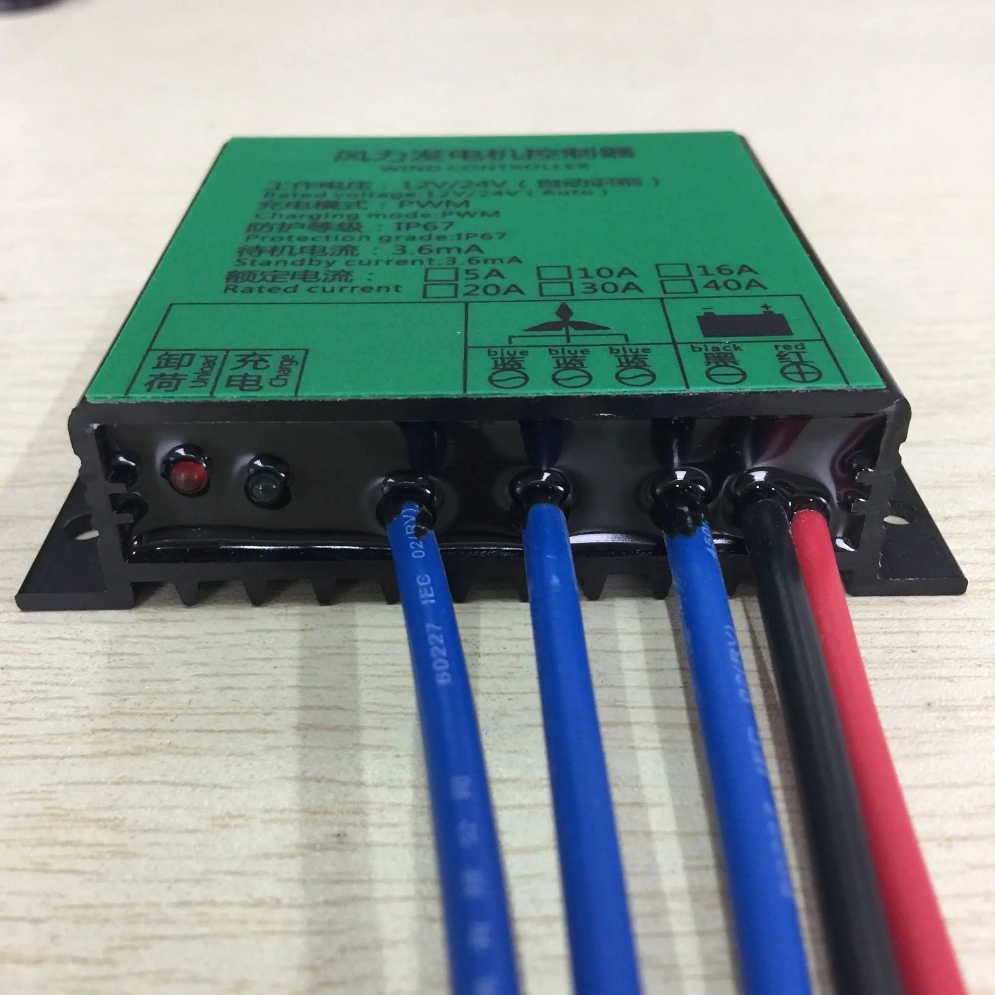 10A 20A Charge Controller For Lithium Gel Battery PWM Regulator For Vertical Wind Turbine by 54Grid - Renewable Energy Store