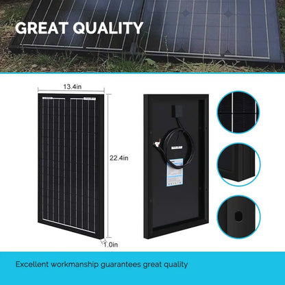 30W Watt Monocrystalline Solar Panel 12V Volt Off Grid Power RV Home Boat by 54Grid - Renewable Energy Store