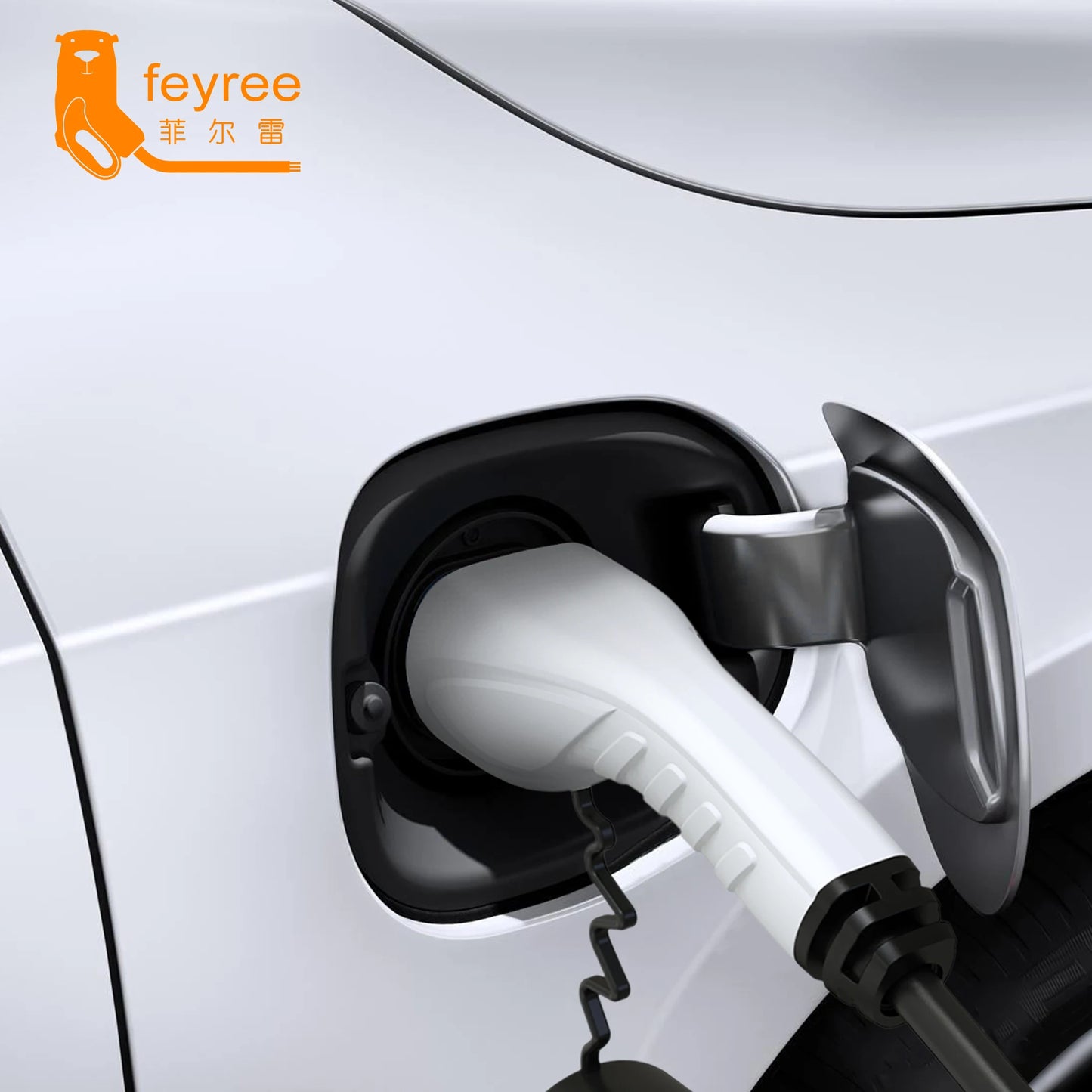 feyree EV Charger Plug Type2 Adapter EVSE Charger Female IEC 62196 Convertor 16A 32A for Electric Car Vehicle Charging Station