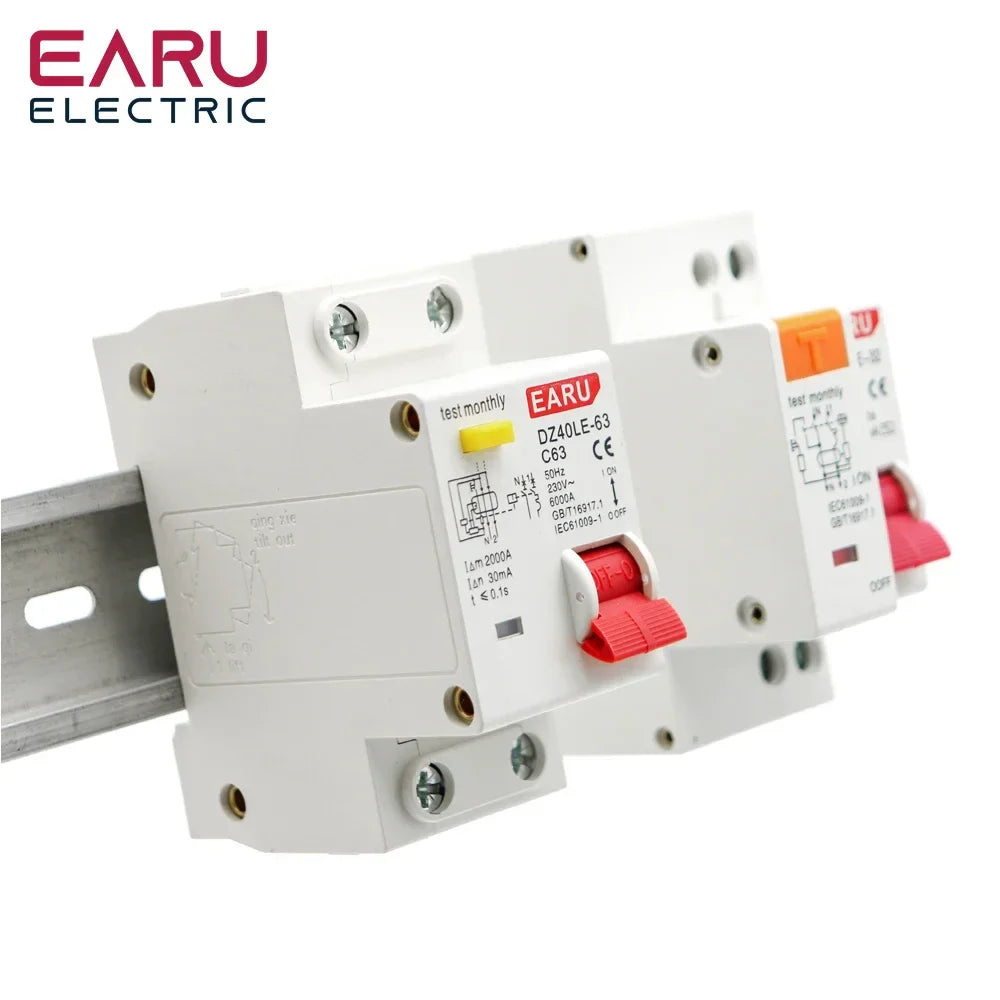 EPNL DPNL 230V 1P+N Residual Current Circuit Breaker with Over and Short Current Leakage Protection RCBO MCB by 54Grid - Renewable Energy Store